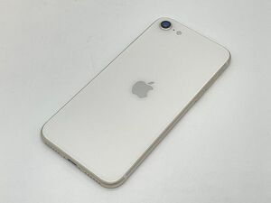 1円～ iPhone SE 第3世代 MMYG3J/A 128GB スターライト SIMロックなし 判定○ バッテリー100％ スマートフォン