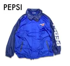 90’s ペプシ/PEPSI ナイロンジャケット ロゴプリント　袖プリ　刺繍