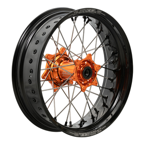 KTM SX/SX-F 125～505　XC/XC-F 150～525　EXC/-F XC-W/-F 125～530　450SMR 用 前後 モタード ホイールセット 完成品