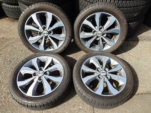 ☆バリバリ山！！☆　165/55R15　75V　BRIDGESTONE　ECOPIa NH100C　アルミ　日産純正　4H　PCD100　15×4.5J　46　デイズ等　　A278