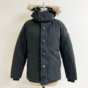 1円〜 CANADA GOOSE カナダグース ORFORD PARKA オーフォード パーカー ダウンジャケット 羽毛 ジップアップ ファー 3433JM ブラック