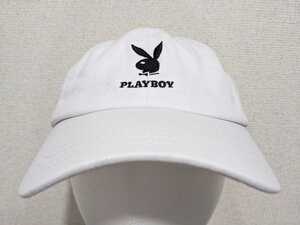 プレイボーイ　PLAYBOY　キャップ　ホワイト　白　フリーサイズ