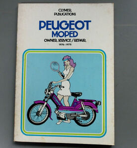 長期在庫のため特価 PEUGEOT MOPED OWNER SERVICE/REPAIR 1976-1978 クライマー社マニュアルブック