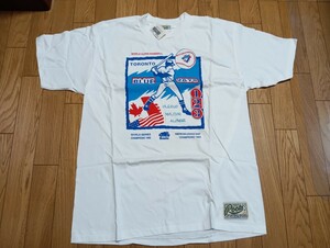 【新品未使用】カナダ Roots トロントブルージェイズ優勝記念限定のTシャツ サイズXL タグ付きMLB ルーツ社