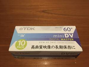 TDK　ミニDVカセット　DEGITAL MASTER　高画質・長期保存 10巻◆DVM60MSX10N