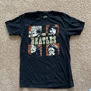 The Beatles T Shirt Size Medium Black 海外 即決