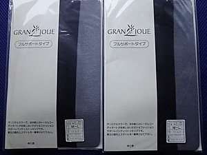 2足・GRANJOUEグランジョイパンティストッキング　サイズMーL　ダークブルーダーク　新品未使用品