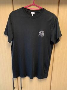 正規 21SS LOEWE ロエベ モノグラム ロゴ クルーネック Tシャツ カットソー 黒 XS 1720930 H526341XAI