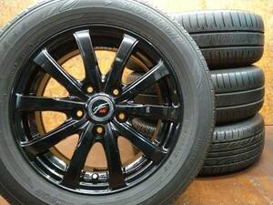 ★Fang VS5 + 2021年製タイヤ DUNLOP RV505・EC202 195/65R15 4本セット[ノア ヴォクシー セレナ ステップワゴン アクセラ プレマシー]