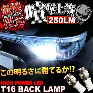 鬼爆閃光 SG5/SG9 フォレスター CREE T16 LEDバック球 2個 250LM