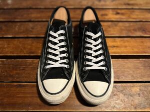 CONVERSE ADDICT CHUCK TAYLOR コンバース アディクト チャックテイラー ct70 OX LOW ローカット 三ツ星 スエード レザー 28 ブラック