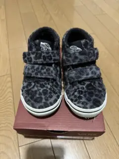 美品 vans レオパード柄 キッズ 幼児 スニーカー 17cm