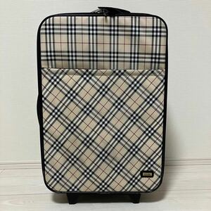 1円〜 【美品 超希少】 バーバリー Burberry ノバチェック キャリーケース 旅行鞄 バッグ 大容量 メンズ レディース ユニセックス