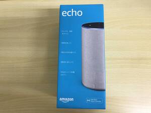 171(5-21)【１円スタート】 Amazon Echo 第2世代 サンドストーン/ファブリック 23-003403-01 動作確認/初期化済み