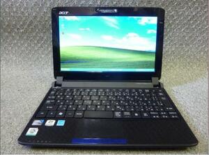 Windows XP・7 Starter 選択可 10.1”ミニノート ACER Aspire one 532 532h-B123 ★Atom-N450/2GB/120GB/無線/Webカメラ/リカバリ作成/2030