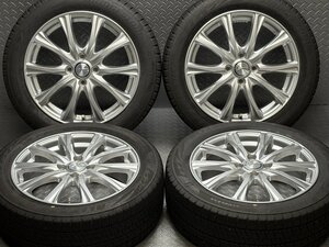 【FIT/アクア等】ブリヂストン ブリザック VRX2 185/55R16 weds JOKER GLIDE 16インチ 6.0J+50 4穴100 BRIDGESTONE BLIZZAK (24100079)