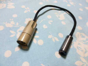 4.4mm5極 (メス) → XLR 4ピン ( 純銅 テルル銅 金メッキ ) 変換ケーブル 8N-ofc 八芯 ブレイド編 20cm PENTACONN ディックス ( 延長可能