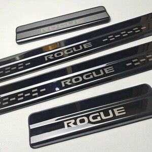 新品未使用　T32 エクストレイル　ROGUE スカッフプレート　ブラックステンレス