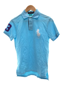 POLO RALPH LAUREN◆ポロシャツ/XS/コットン/BLU