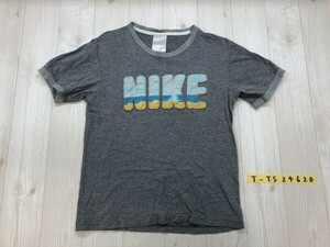 NIKE ナイキ レディース 立体ロゴモチーフ 半袖Tシャツ M 杢グレー