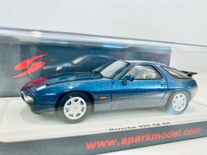 【送料無料】1/43 Spark Porsche 928 S4 GT Blue metallic