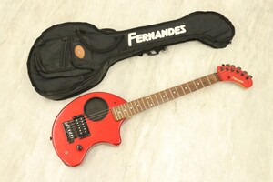 【動作未確認】Fernandes アンプ内蔵ギター フェルナンデス ELECTRIC SOUND RESEARCH GROUP レッド系カラー 楽器 機材 音楽_QIT_B1205-I001