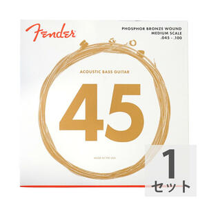 フェンダー Fender 7060 Acoustic Bass Strings Phosphor Bronze 45-100 アコースティックベース弦