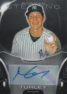 2013 BOWMAN STERLING Nik Turley RC Auto 広島カープ 来日外国人 ニック・ターリー直筆サインカード