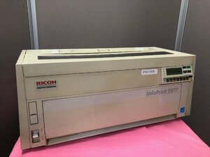 ★期間限定激安特価セール★RICOH/リコー InfoPrint 5577‐H05 ドットインパクトプリンター LAN USB パラレル 通電OK　ジャンク扱い