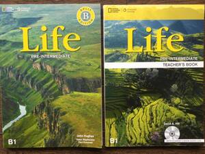 Life SPLIT EDITION B1/ 英会話スチューデントブック&ワークブック( 7～12ユニット)とティーチャーズブック/ CD &DVD /中級の下