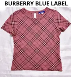 BURBERRY BLUE LABEL ♡チェック柄 半袖ニット