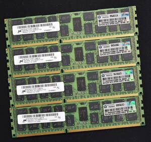 32GB (8GB 4枚組) DDR3 PC3-10600R DDR3-1333 REG 2Rx4 240pin ECC Registered MT Micron サーバー MacPro向け (管:SA5907 x3s