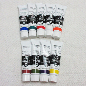 9本セット/中古■TURNER ターナー ACRYL GOUACHE 40ml アクリルガッシュ アクリル絵具 絵の具 旧カラー 日本製