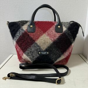 【再値下げ】【新品同様】BLUE LABEL CRESTBRIDGE ブルーレーベルクレストブリッジ 2way ハンドバッグ　ショルダーバッグ　トートバッグ