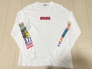 定価16,280円 HYSTERIC GLAMOUR ヒステリックグラマー HYS HYS リブ付きTシャツ　ロゴ　ガール柄 ロンT　　　NO.35020 