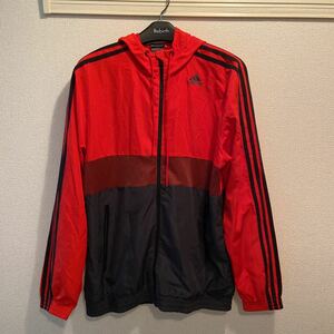 adidas ナイロンパーカー M