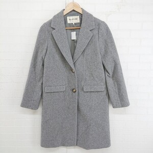 ◇ ◎ Ray BEAMS レイビームス 長袖 チェスターコート サイズ0 グレー系 レディース P