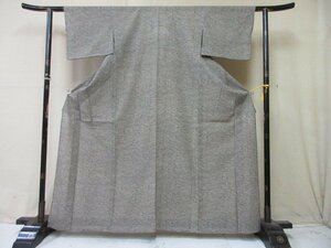 1円 良品 化繊 着物 小紋 洗える 絽 夏物 和装 和服 家屋 風景 おしゃれ 単衣 身丈154cm 裄66cm【夢職】★★★