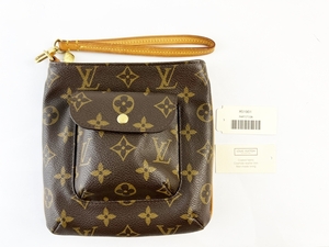 極美品 LOUIS VUITTON ルイヴィトン ハンドポーチ M51901 パルティシオン モノグラム ブラウン ストラップ付き ハンドバッグ