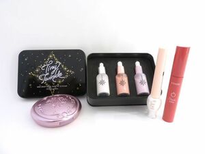 110/ ETUDE HOUSE エチュードハウス タイニートゥインクル ミニドロップパールベースキット/アイライナーなど 4点 セット ※中古/現状品