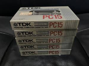 TDK PC15 コンピューター　カセット　テープ　5個