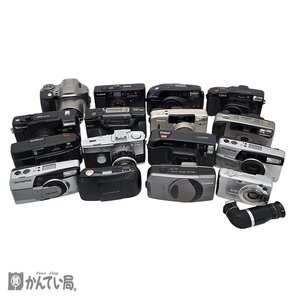 1円～ ジャンク品 カメラ 16台 まとめ OLYMPAS Canon PENTAX FUJICA CASIO フィルムカメラ 動作未確認 現状販売品