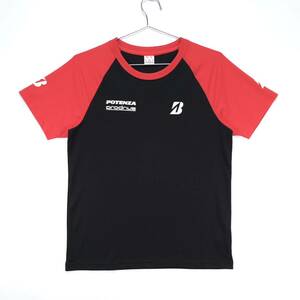 【送料無料】BRIDGESTONE(ブリヂストン)/超軽量ドライラグランTシャツ/POTENZA/ポテンザ/Prodrive/プロドライブ/wundou/ブラック×レッド/M