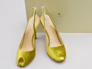 ケイトスペード ニューヨーク kate spade new york パンプス 6 1/2サイズ イエロー レディース u_s s_z F-LSHOE4494