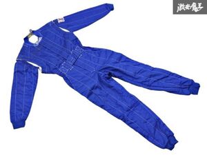 T●新品 NOMEX PLANXPY プランクスピー Racing Fabric レーシングファブリック Sサイズ レーシングスーツ つなぎ 作業着 ブルー 青