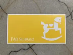 【激レア】FAO SCHWARZ ニューヨーク 五番街 80s ステッカー 黄色