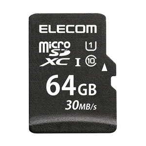 エレコム MicroSDXCカード データ復旧サービス付 UHS-I 30MB/s 64GB MF-MS064GU11LRA /l