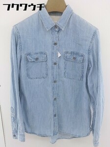 ◇ ◎ Spick & Span スピック＆スパン 長袖 ワーク シャツ ライトブルー レディース