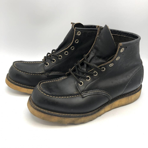 【中古】90s RED WING アイリッシュセッター モックトゥ サイズUS8(26cm程度) ブラック　レッドウィングス[240017629095]