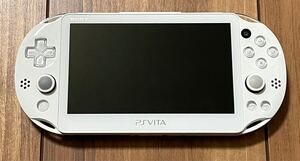 【動作確認済】 PlayStation Vita Wi-Fiモデル ホワイト PCH-2000ZA12 / アナログスティック難有り